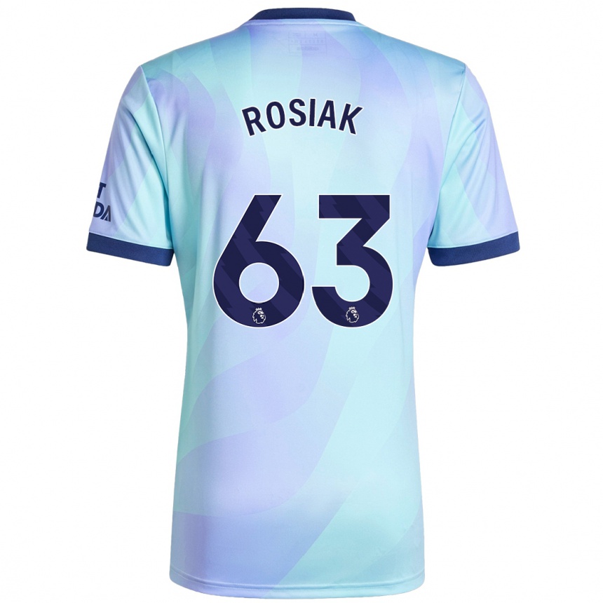 Gyermek Labdarúgás Michal Rosiak #63 Aqua Harmadik Számú Jersey 2024/25 Mez Póló Ing