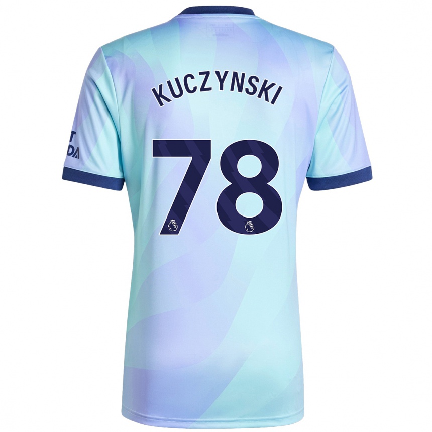 Gyermek Labdarúgás Max Kuczynski #78 Aqua Harmadik Számú Jersey 2024/25 Mez Póló Ing