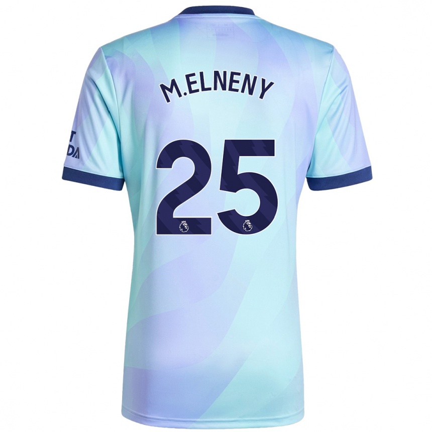 Gyermek Labdarúgás Mohamed Elneny #25 Aqua Harmadik Számú Jersey 2024/25 Mez Póló Ing