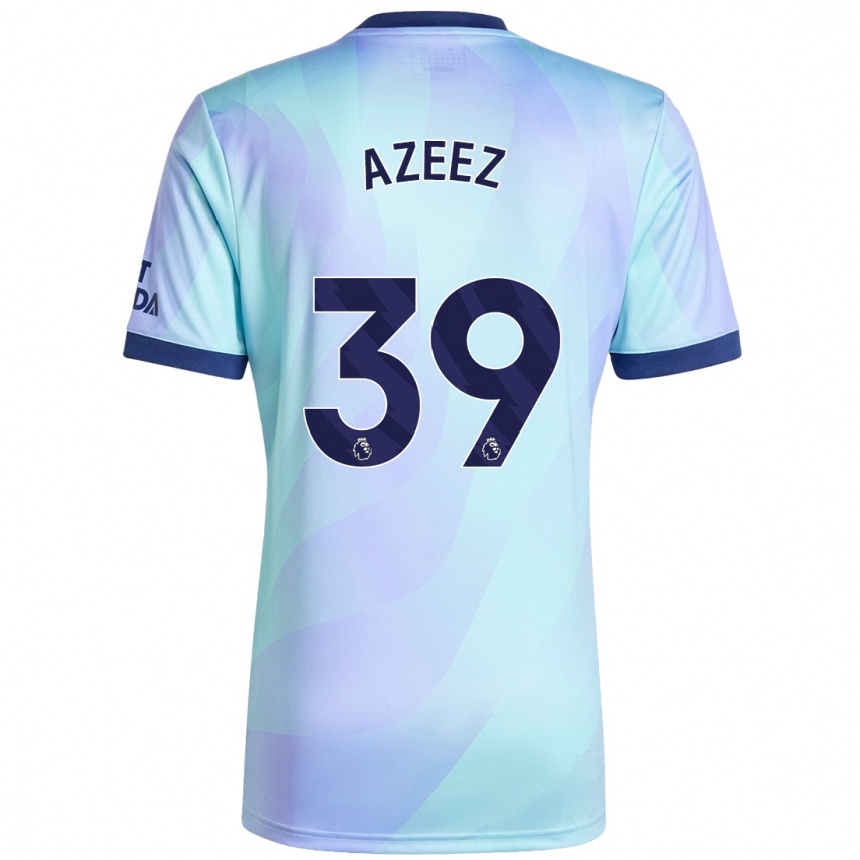 Gyermek Labdarúgás Miguel Azeez #39 Aqua Harmadik Számú Jersey 2024/25 Mez Póló Ing