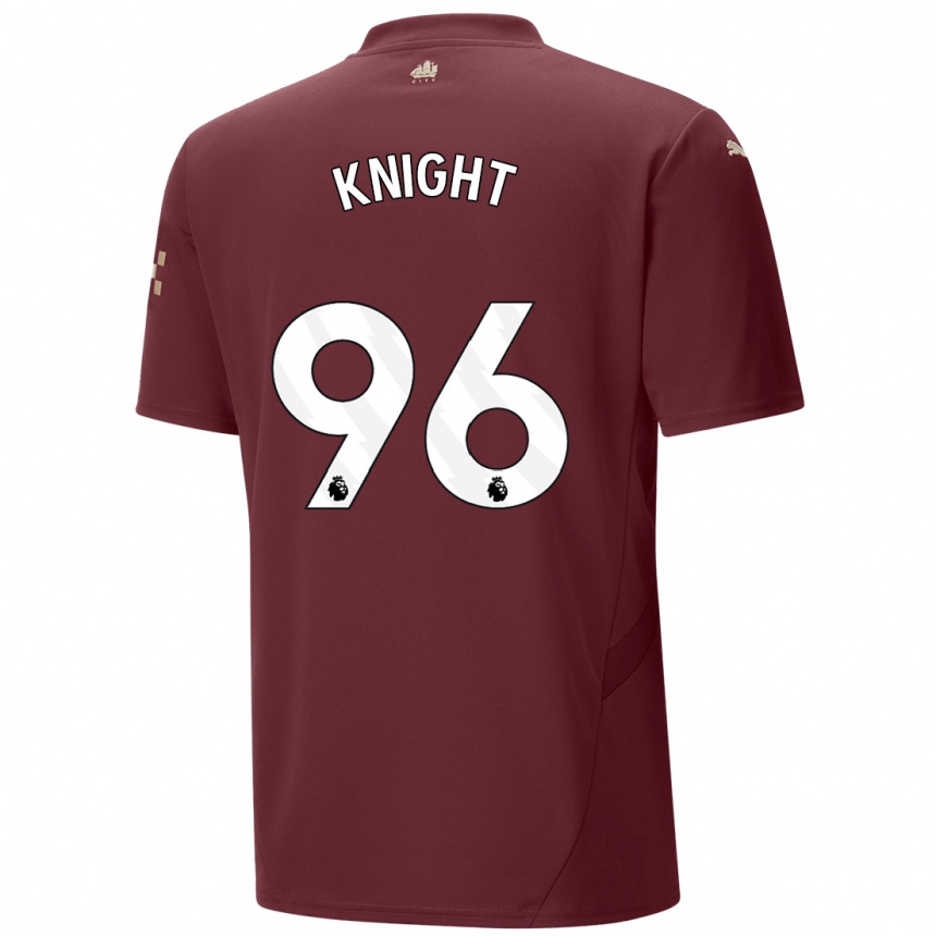 Gyermek Labdarúgás Ben Knight #96 Gesztenyebarna Harmadik Számú Jersey 2024/25 Mez Póló Ing