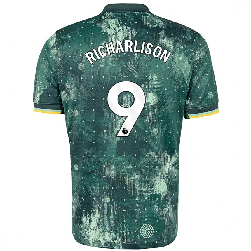 Gyermek Labdarúgás Richarlison #9 Menta Zöld Harmadik Számú Jersey 2024/25 Mez Póló Ing