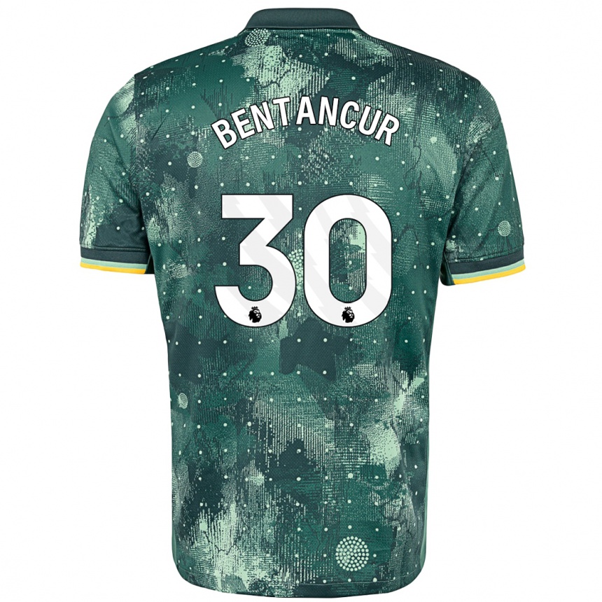 Gyermek Labdarúgás Rodrigo Bentancur #30 Menta Zöld Harmadik Számú Jersey 2024/25 Mez Póló Ing