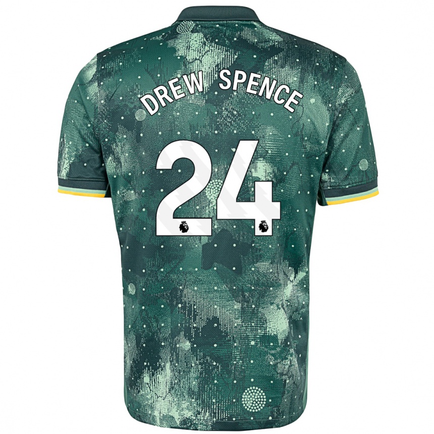 Gyermek Labdarúgás Drew Spence #24 Menta Zöld Harmadik Számú Jersey 2024/25 Mez Póló Ing