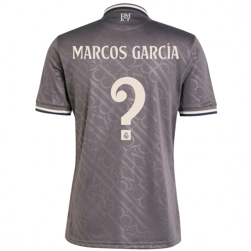 Gyermek Labdarúgás Marcos García #0 Faszén Harmadik Számú Jersey 2024/25 Mez Póló Ing