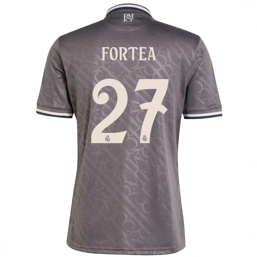 Gyermek Labdarúgás Jesús Fortea #27 Faszén Harmadik Számú Jersey 2024/25 Mez Póló Ing