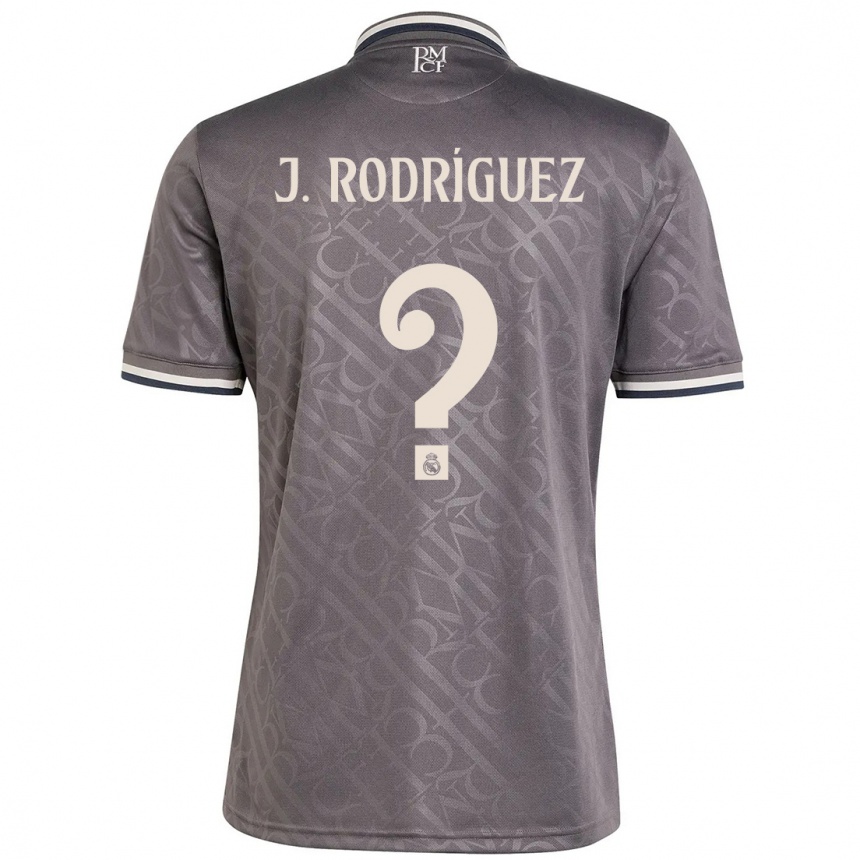 Gyermek Labdarúgás Juan Rodríguez #0 Faszén Harmadik Számú Jersey 2024/25 Mez Póló Ing