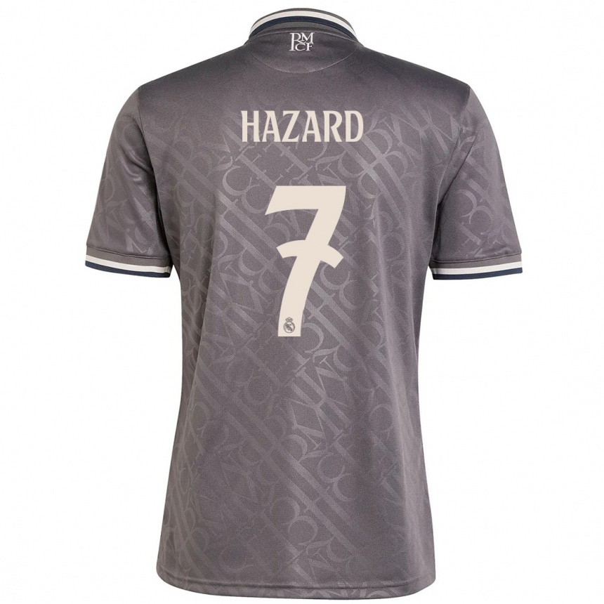 Gyermek Labdarúgás Eden Hazard #7 Faszén Harmadik Számú Jersey 2024/25 Mez Póló Ing