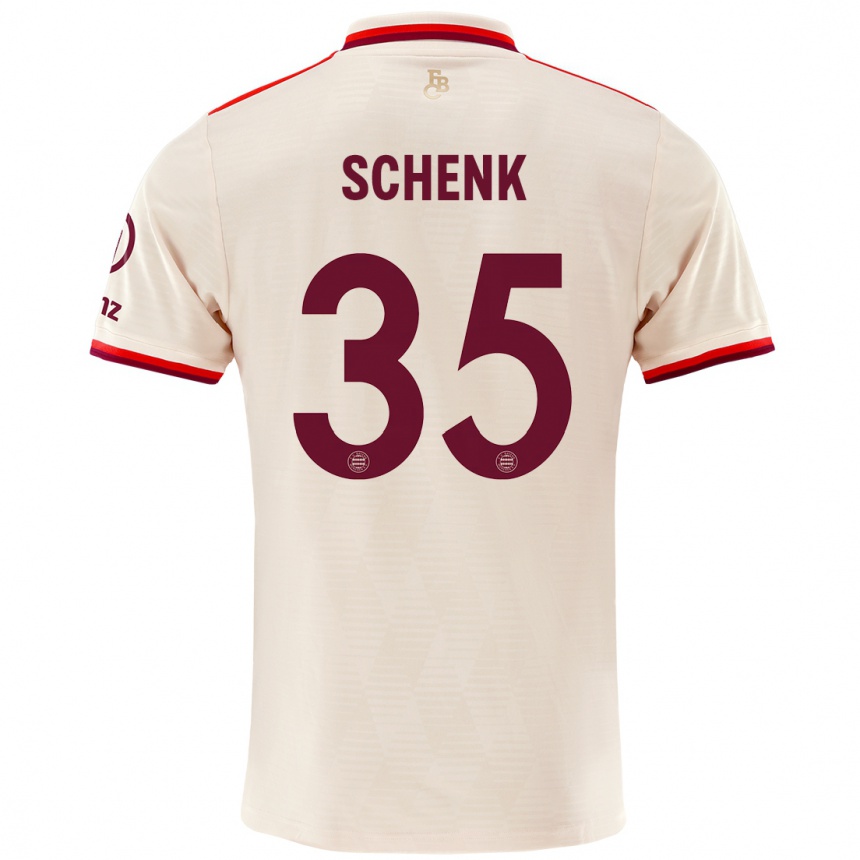 Gyermek Labdarúgás Johannes Schenk #35 Vászon Harmadik Számú Jersey 2024/25 Mez Póló Ing