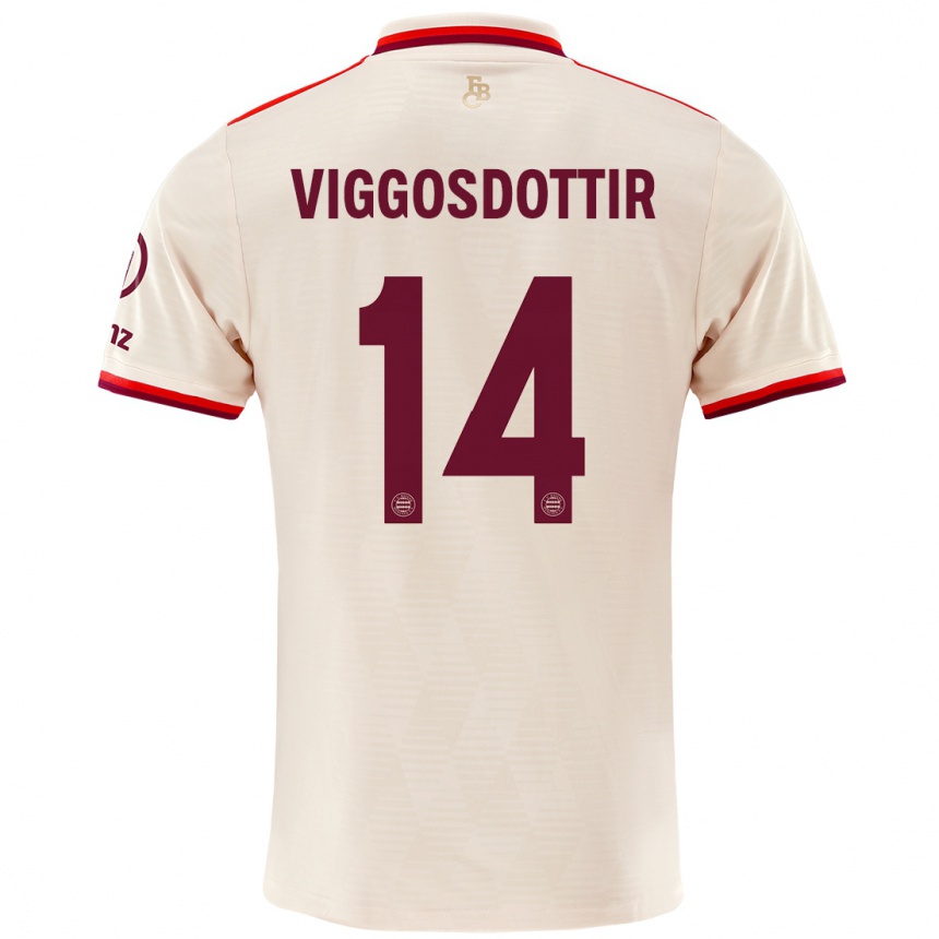 Gyermek Labdarúgás Glodis Perla Viggosdottir #14 Vászon Harmadik Számú Jersey 2024/25 Mez Póló Ing