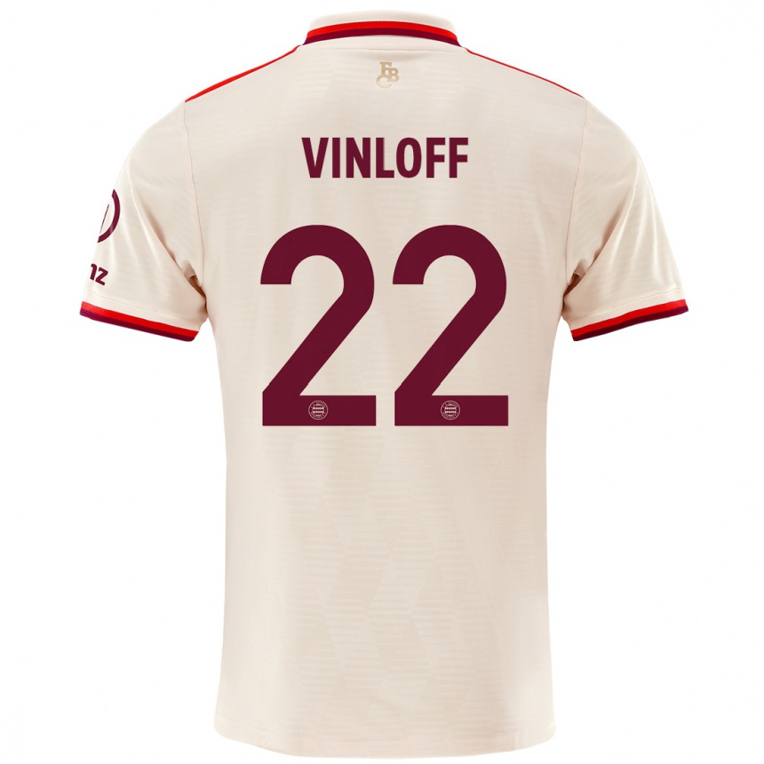 Gyermek Labdarúgás Matteo Vinloff #22 Vászon Harmadik Számú Jersey 2024/25 Mez Póló Ing