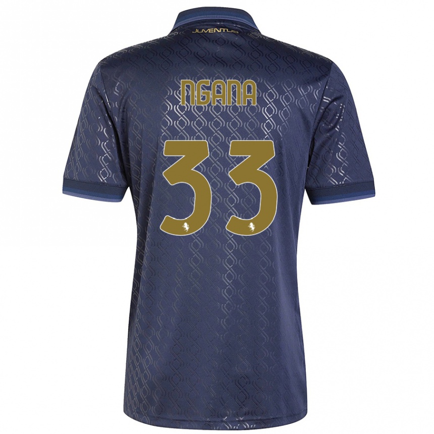 Gyermek Labdarúgás Valdes Ngana #33 Sötétkék Harmadik Számú Jersey 2024/25 Mez Póló Ing