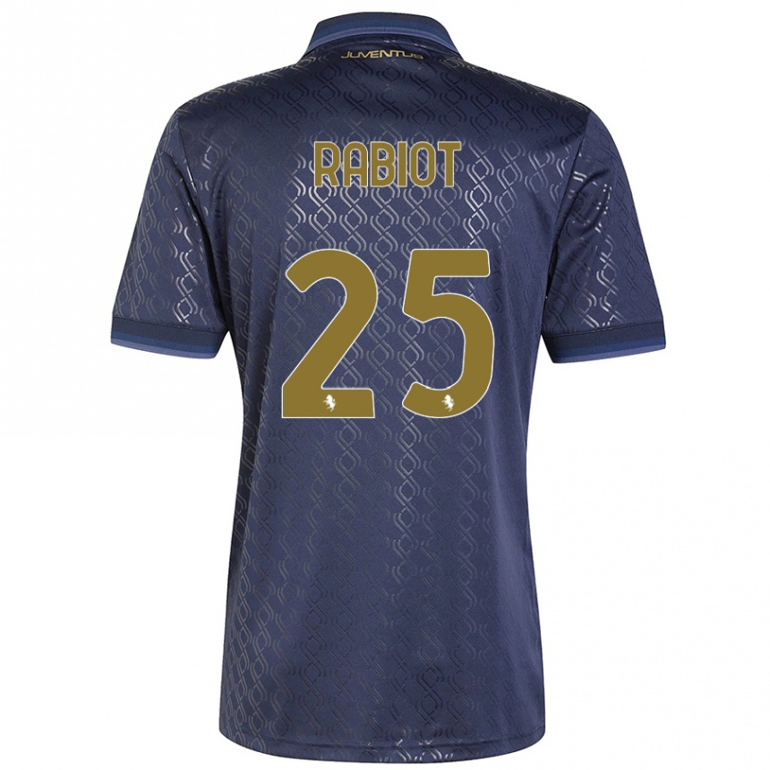 Gyermek Labdarúgás Adrien Rabiot #25 Sötétkék Harmadik Számú Jersey 2024/25 Mez Póló Ing