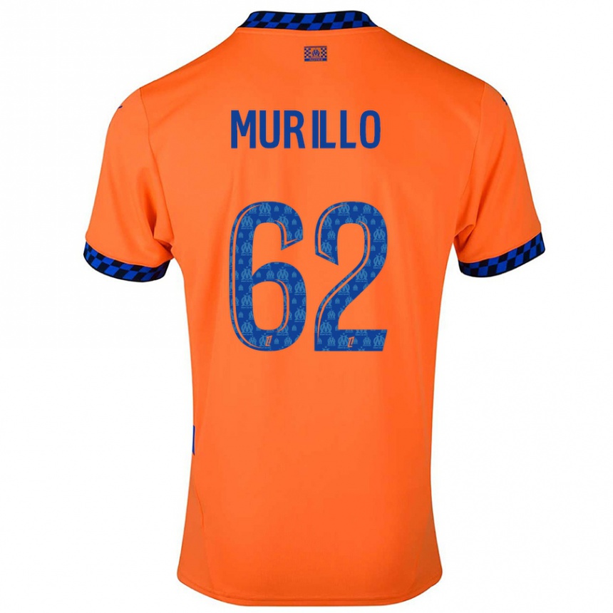 Gyermek Labdarúgás Amir Murillo #62 Narancssárga Sötétkék Harmadik Számú Jersey 2024/25 Mez Póló Ing