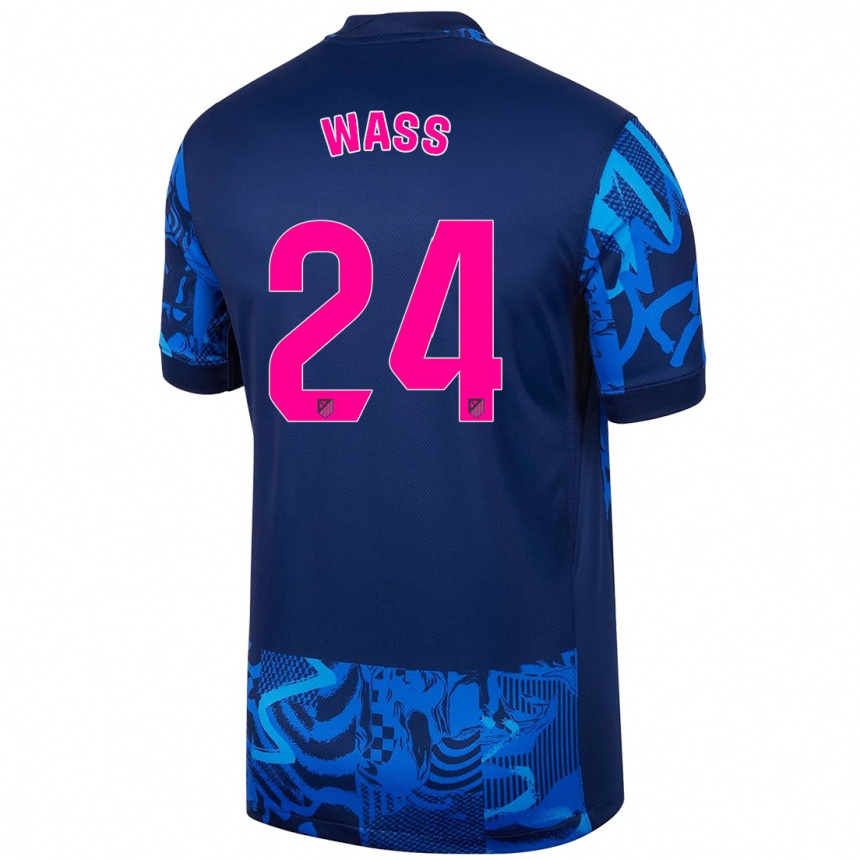 Gyermek Labdarúgás Daniel Wass #24 Királykék Harmadik Számú Jersey 2024/25 Mez Póló Ing