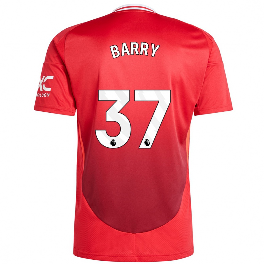 Férfi Labdarúgás Keira Barry #37 Élénkpiros Hazai Jersey 2024/25 Mez Póló Ing