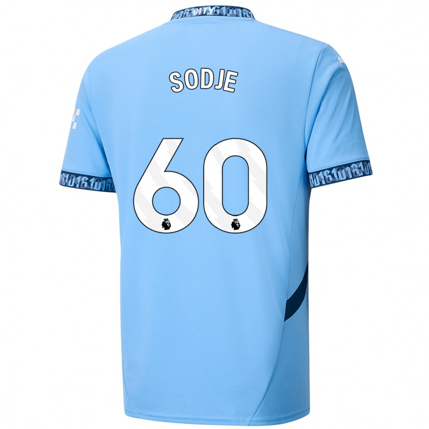 Férfi Labdarúgás Tai Sodje #60 Sötétkék Hazai Jersey 2024/25 Mez Póló Ing