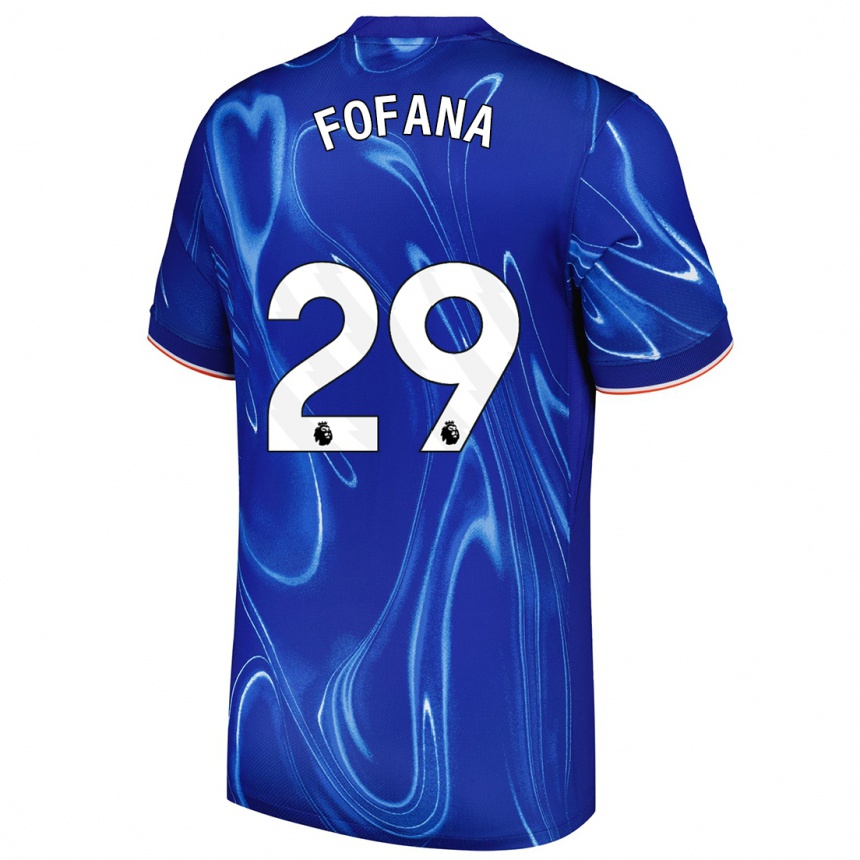 Férfi Labdarúgás Wesley Fofana #29 Kék Fehér Hazai Jersey 2024/25 Mez Póló Ing