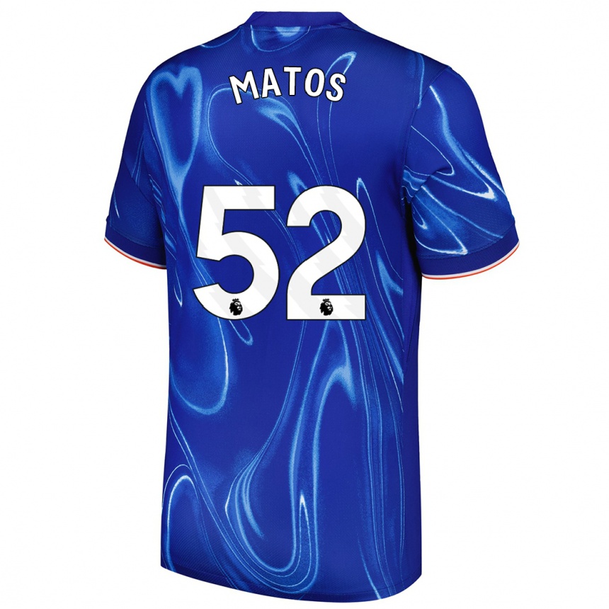 Férfi Labdarúgás Alex Matos #52 Kék Fehér Hazai Jersey 2024/25 Mez Póló Ing