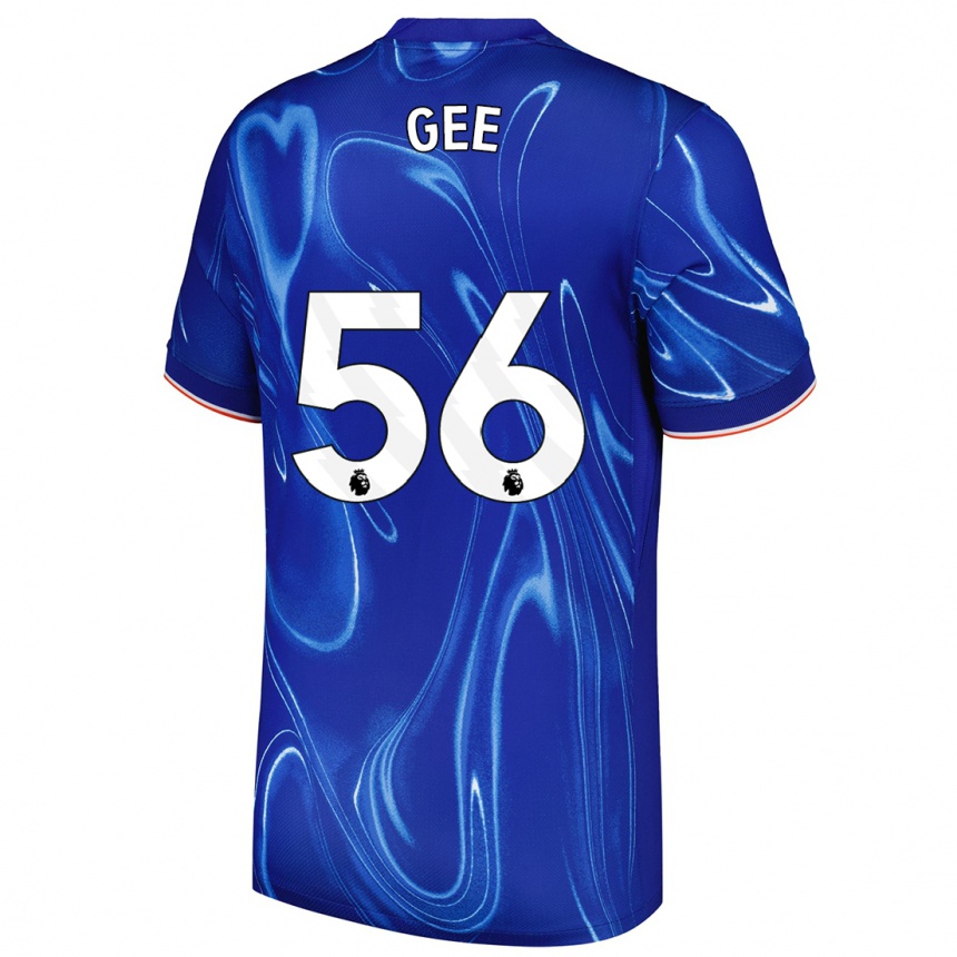 Férfi Labdarúgás Billy Gee #56 Kék Fehér Hazai Jersey 2024/25 Mez Póló Ing