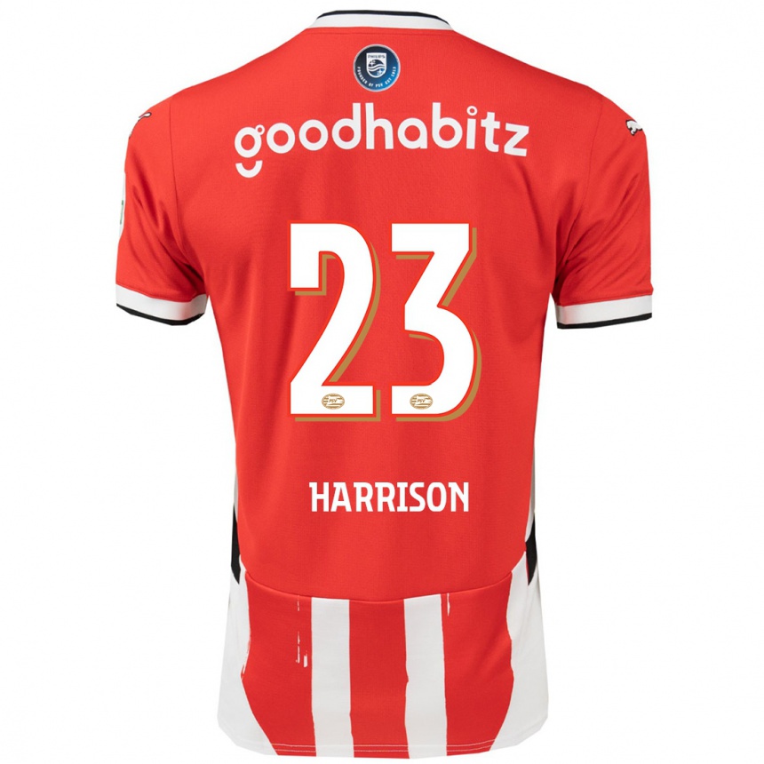 Férfi Labdarúgás Amy Harrison #23 Piros Fehér Hazai Jersey 2024/25 Mez Póló Ing