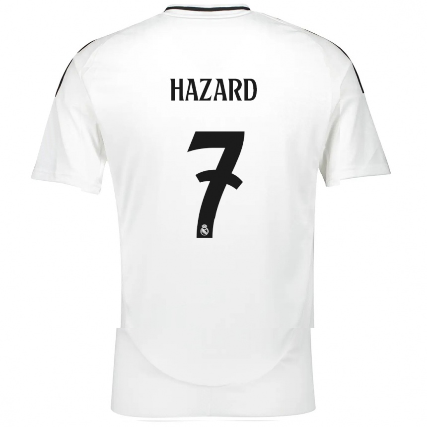 Férfi Labdarúgás Eden Hazard #7 Fehér Hazai Jersey 2024/25 Mez Póló Ing