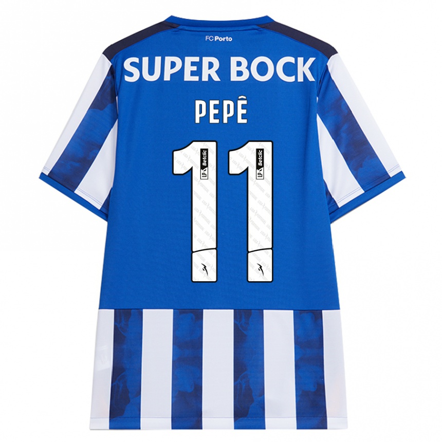 Férfi Labdarúgás Pepe #11 Kék Fehér Hazai Jersey 2024/25 Mez Póló Ing