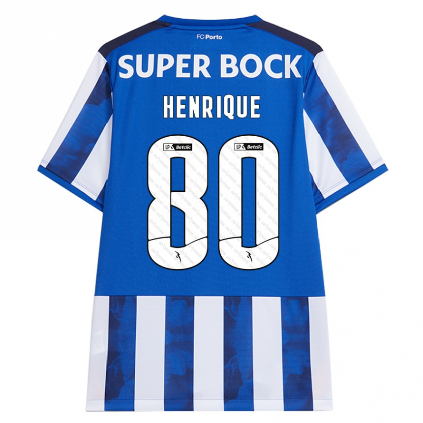 Férfi Labdarúgás Kaio Henrique #80 Kék Fehér Hazai Jersey 2024/25 Mez Póló Ing