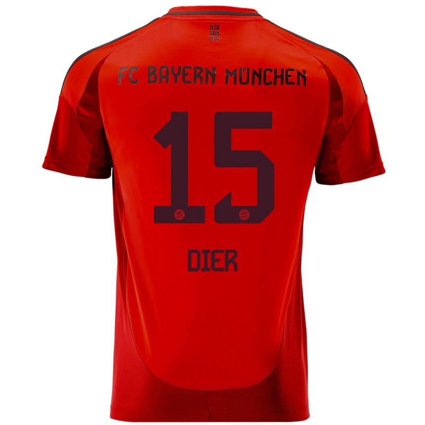 Férfi Labdarúgás Eric Dier #15 Piros Hazai Jersey 2024/25 Mez Póló Ing