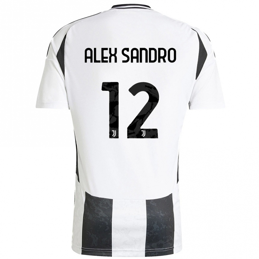 Férfi Labdarúgás Alex Sandro #12 Fehér Fekete Hazai Jersey 2024/25 Mez Póló Ing