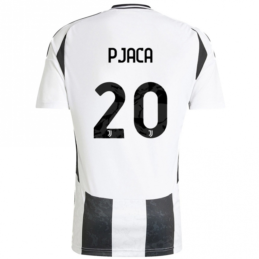 Férfi Labdarúgás Marko Pjaca #20 Fehér Fekete Hazai Jersey 2024/25 Mez Póló Ing