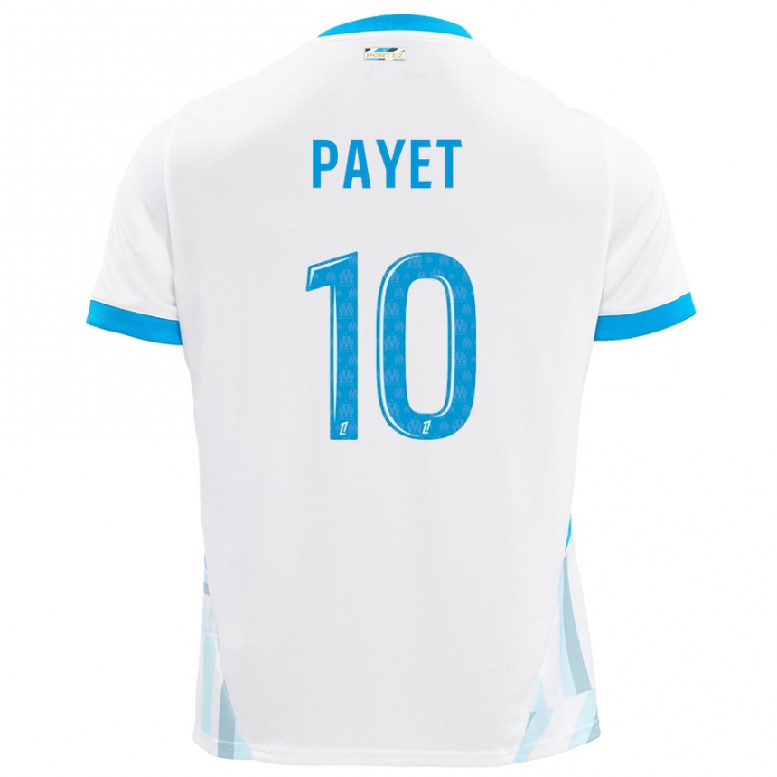 Férfi Labdarúgás Dimitri Payet #10 Fehér Ég Kék Hazai Jersey 2024/25 Mez Póló Ing