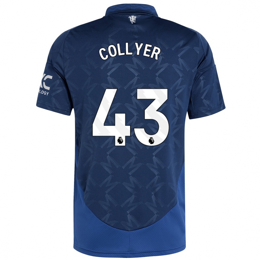 Férfi Labdarúgás Toby Collyer #43 Indigó Idegenbeli Jersey 2024/25 Mez Póló Ing