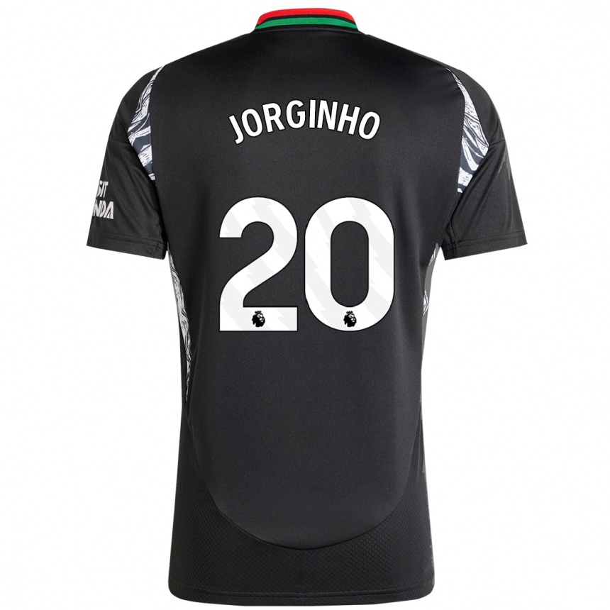 Férfi Labdarúgás Jorginho #20 Fekete Idegenbeli Jersey 2024/25 Mez Póló Ing