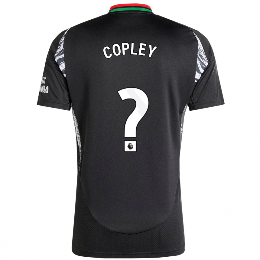 Férfi Labdarúgás Louie Copley #0 Fekete Idegenbeli Jersey 2024/25 Mez Póló Ing