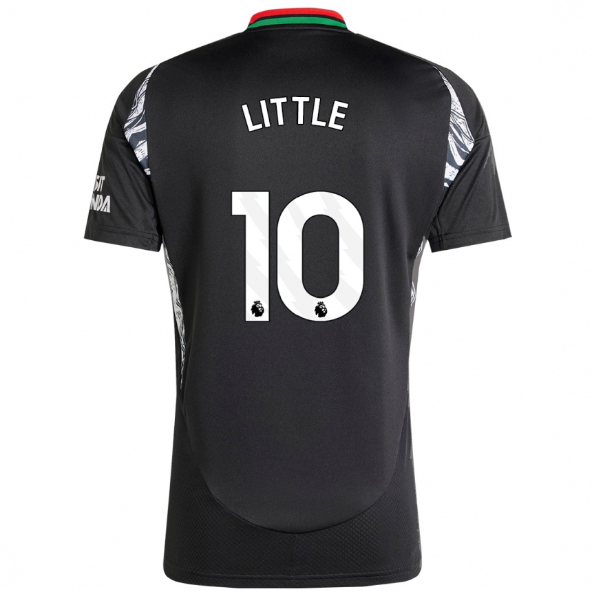 Férfi Labdarúgás Kim Little #10 Fekete Idegenbeli Jersey 2024/25 Mez Póló Ing