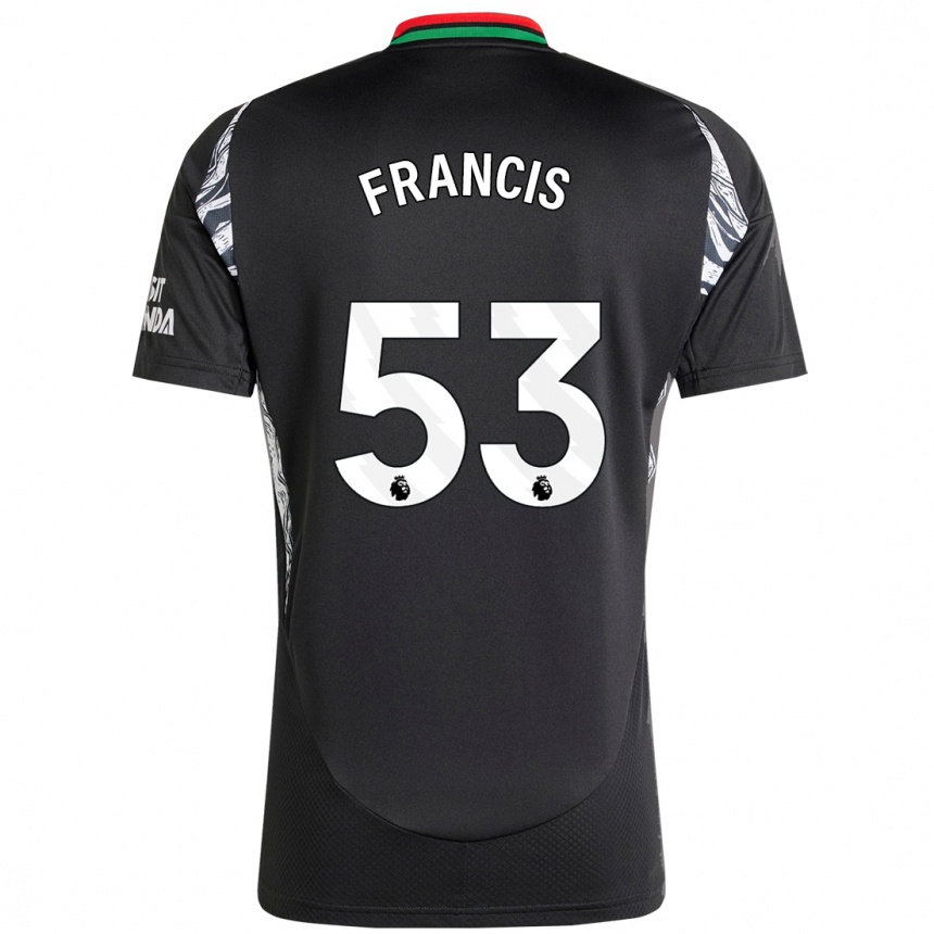 Férfi Labdarúgás Jack Henry Francis #53 Fekete Idegenbeli Jersey 2024/25 Mez Póló Ing