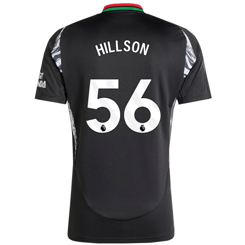 Férfi Labdarúgás James Hillson #56 Fekete Idegenbeli Jersey 2024/25 Mez Póló Ing