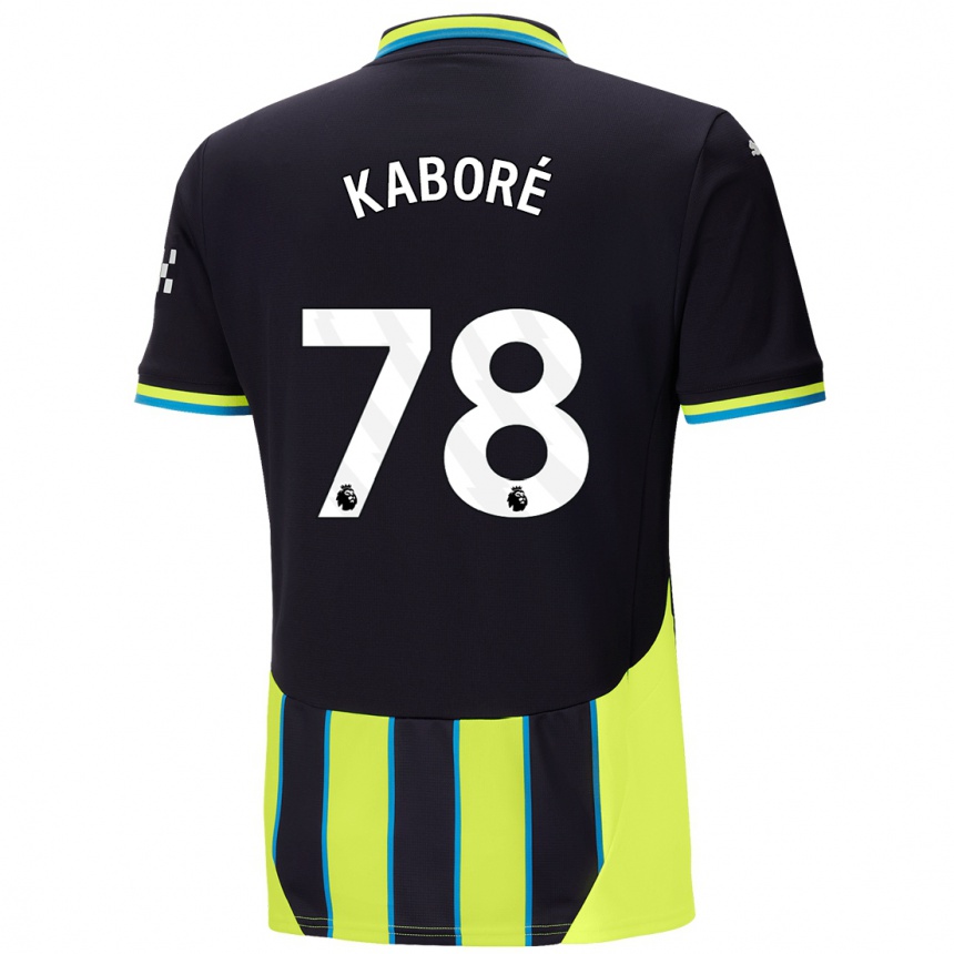 Férfi Labdarúgás Issa Kabore #78 Kék Sárga Idegenbeli Jersey 2024/25 Mez Póló Ing