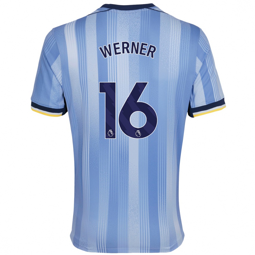 Férfi Labdarúgás Timo Werner #16 Világoskék Idegenbeli Jersey 2024/25 Mez Póló Ing