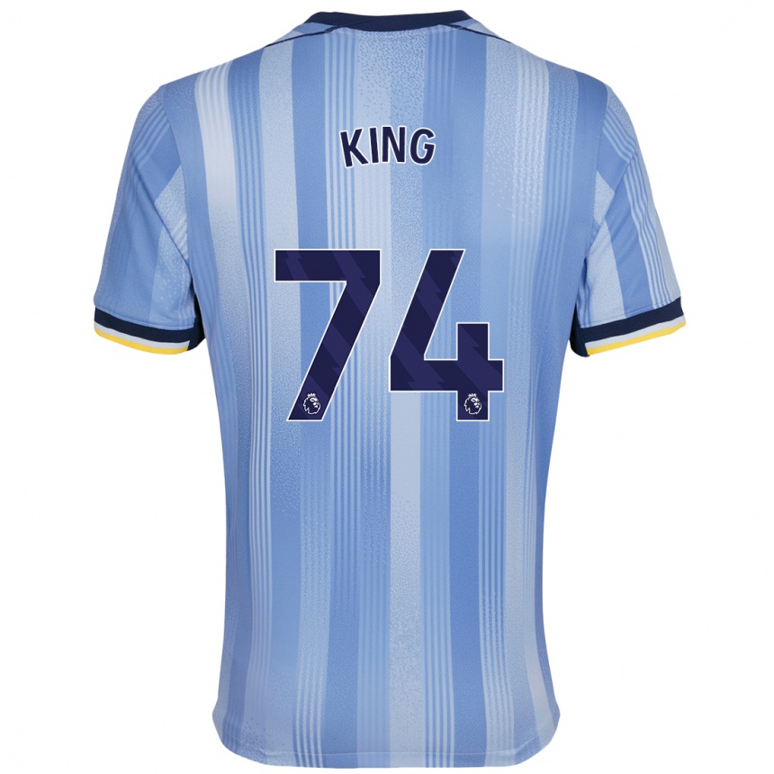 Férfi Labdarúgás Maeson King #74 Világoskék Idegenbeli Jersey 2024/25 Mez Póló Ing