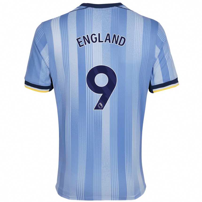 Férfi Labdarúgás Bethany England #9 Világoskék Idegenbeli Jersey 2024/25 Mez Póló Ing