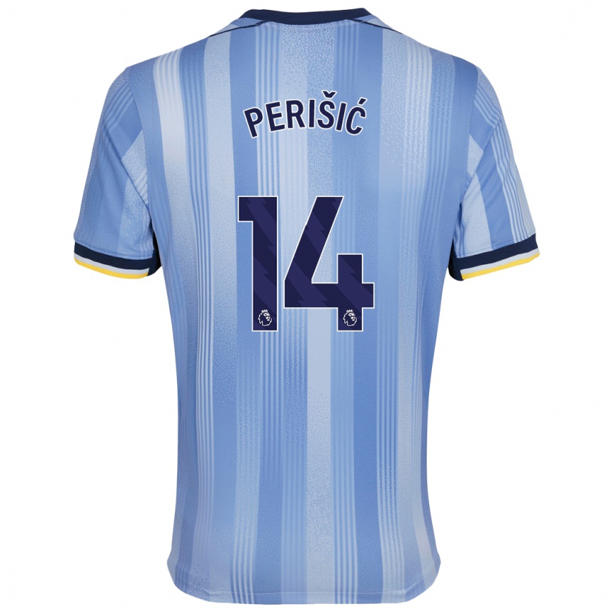 Férfi Labdarúgás Ivan Perisic #14 Világoskék Idegenbeli Jersey 2024/25 Mez Póló Ing