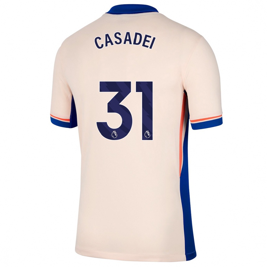 Férfi Labdarúgás Cesare Casadei #31 Világos Bézs Idegenbeli Jersey 2024/25 Mez Póló Ing