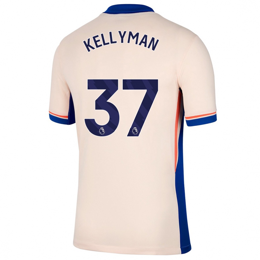 Férfi Labdarúgás Omari Kellyman #37 Világos Bézs Idegenbeli Jersey 2024/25 Mez Póló Ing