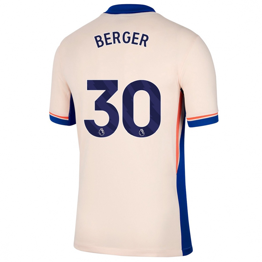 Férfi Labdarúgás Ann-Katrin Berger #30 Világos Bézs Idegenbeli Jersey 2024/25 Mez Póló Ing