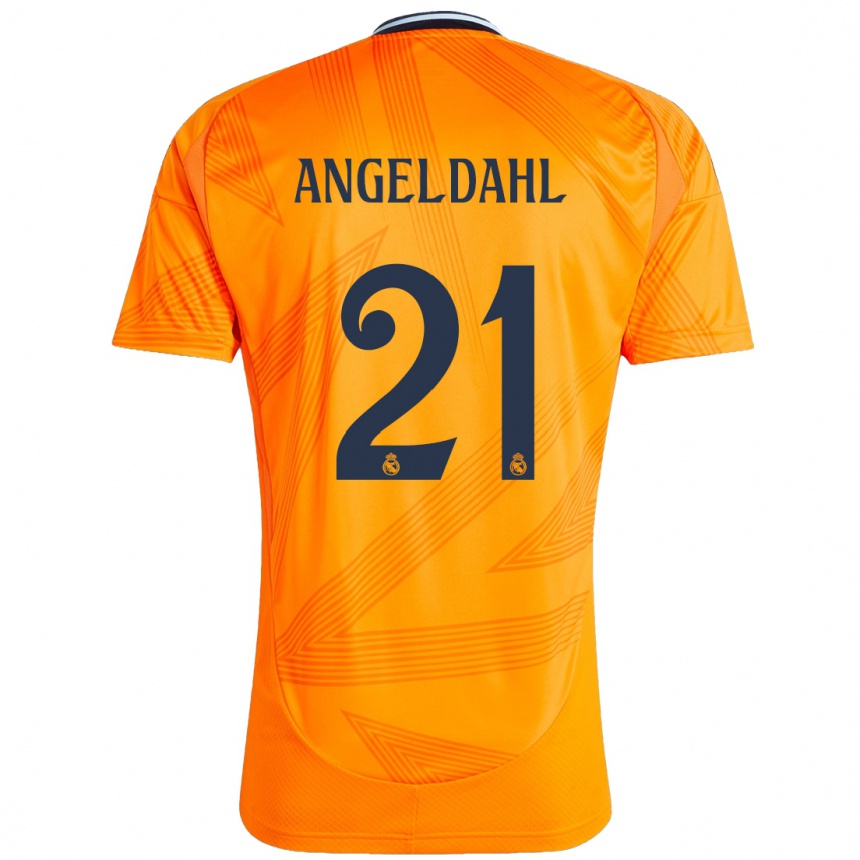 Férfi Labdarúgás Filippa Angeldahl #21 Narancs Idegenbeli Jersey 2024/25 Mez Póló Ing