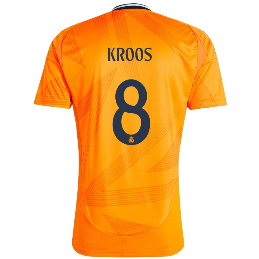 Férfi Labdarúgás Toni Kroos #8 Narancs Idegenbeli Jersey 2024/25 Mez Póló Ing