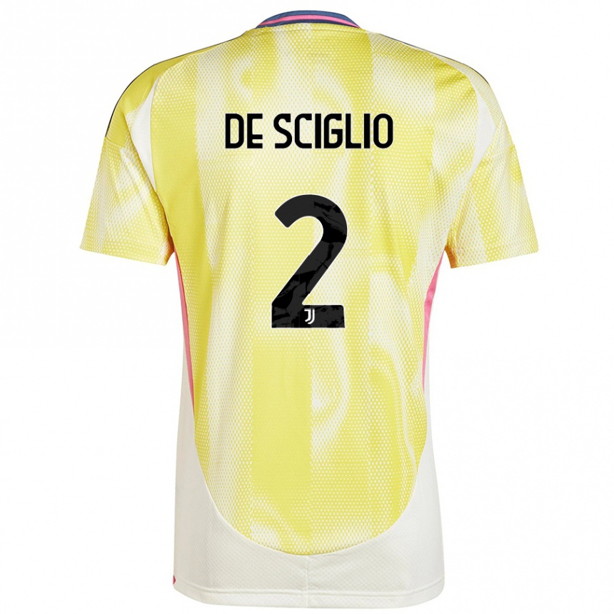 Férfi Labdarúgás Mattia De Sciglio #2 Napsárga Idegenbeli Jersey 2024/25 Mez Póló Ing