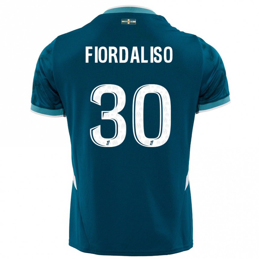 Férfi Labdarúgás Thelma Fiordaliso #30 Türkizkék Idegenbeli Jersey 2024/25 Mez Póló Ing